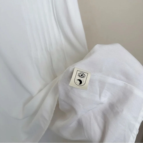 Jackson Rowe Womens Large Puff Sleeve Fluttershy Vneck Blouse - Picture 10 of 16